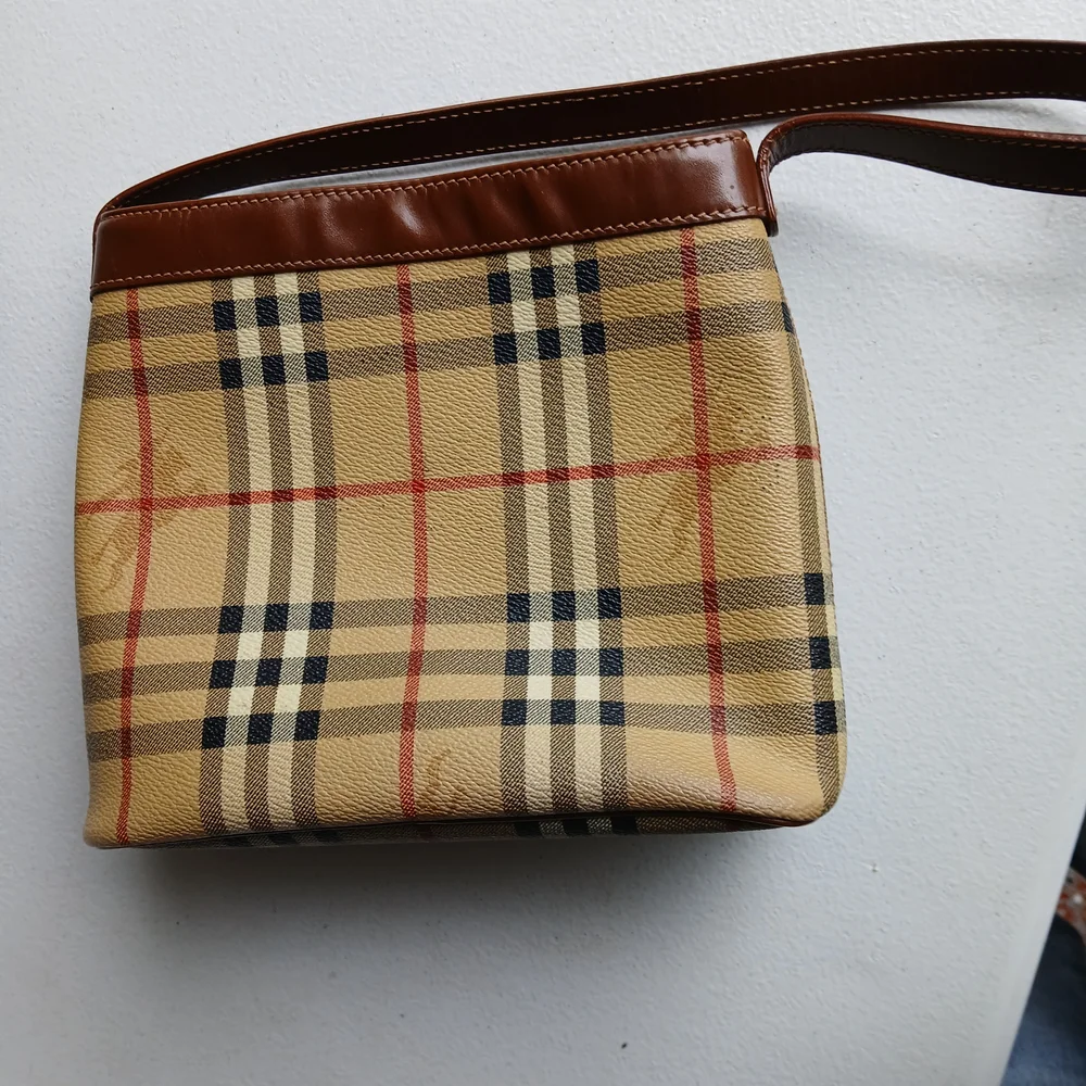 Burberry Brown Leather Men's Bag